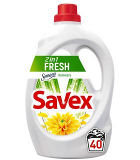 Detergent Automat Lichid Gel Savex 2in1 Fresh, 40 Spalari, 2.2 L